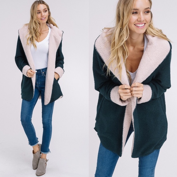 Softest Hoodie Jacket - EMERALD - Picture 3 of 4